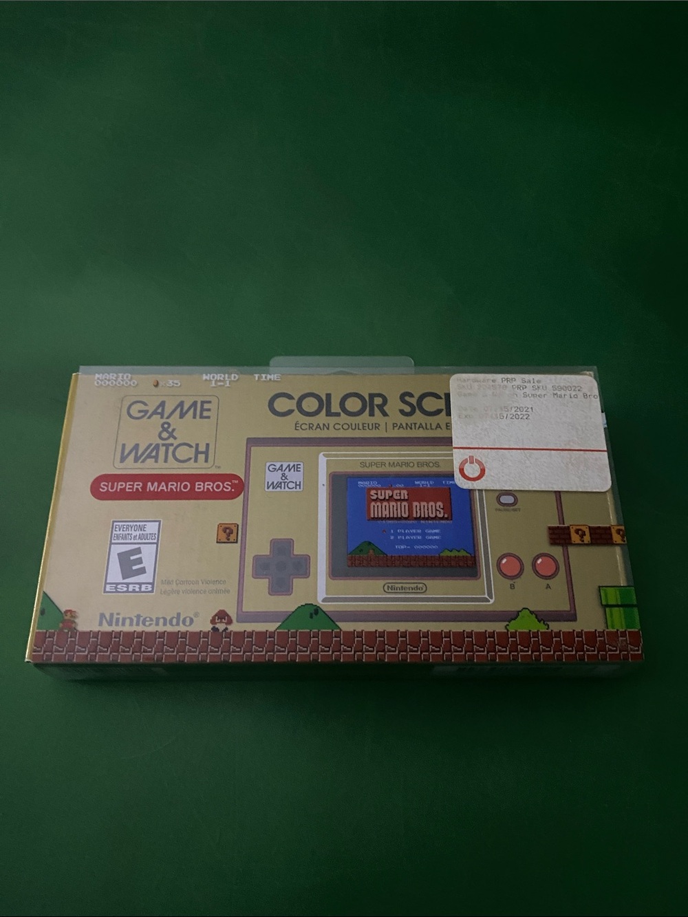Nintendo Game & Watch Super Mario Bros. Gold Color Screen Handheld